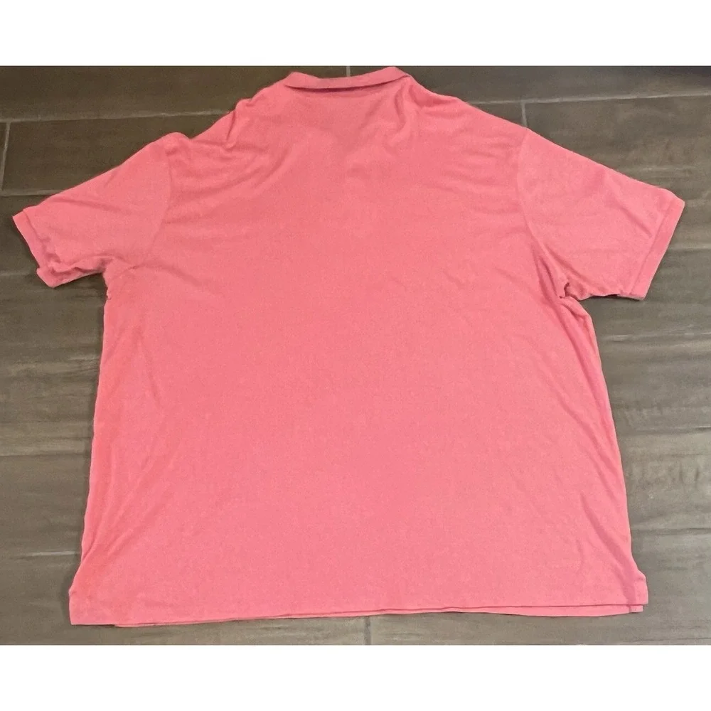 Polo Ralph Lauren Men's Polo Shirt 4XLT Red Short Sleeve Flesh Pony Big Tall